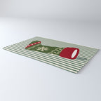 Christmas Stocking Green Rug Gallery Image 3