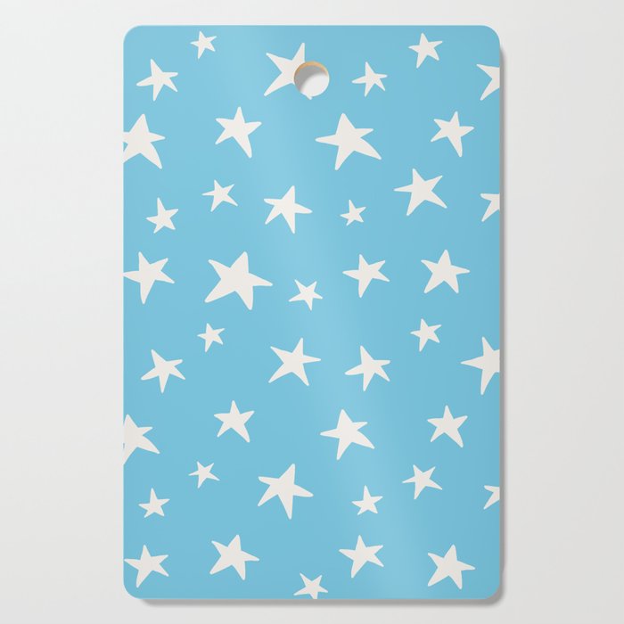Stars Sky Blue Cutting Board Gallery Image 1