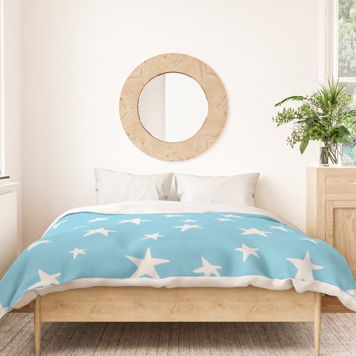 Stars Sky Blue Duvet Cover Gallery Image 3
