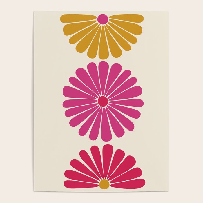 Retro Summer Daisies VII Poster Gallery Image 1