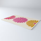 Retro Summer Daisies VII Rug Gallery Image 3