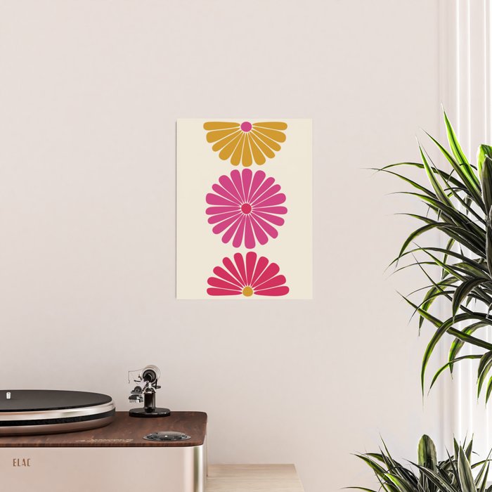 Retro Summer Daisies VII Poster Gallery Image 2