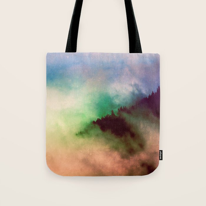 Ethereal Rainbow Clouds - Nature Photography Tote Bag Gallery Image 1