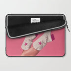 These Boots - Hot Neon Pink Laptop Sleeve Gallery Image 2