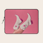These Boots - Hot Neon Pink Laptop Sleeve Gallery Image 1