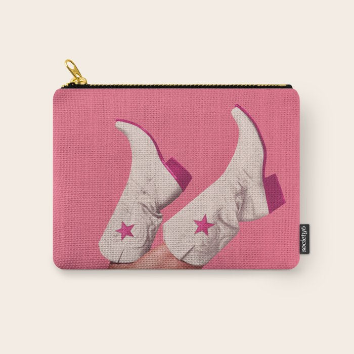 These Boots - Hot Neon Pink Carry All Pouch Gallery Image 1