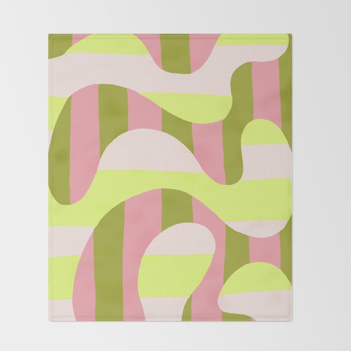 Watermelon Curve Throw Blanket Gallery Image 2