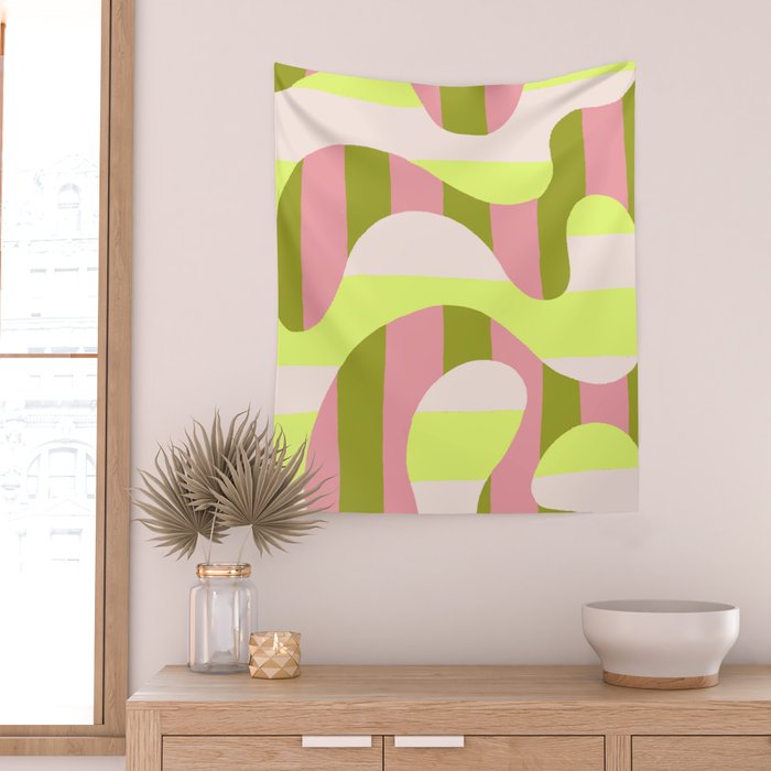 Watermelon Curve Wall Tapestry Gallery Image 2
