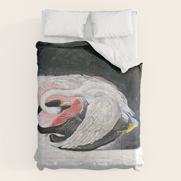 Hilma af klint the Swan No 05 Comforter Gallery Image 6