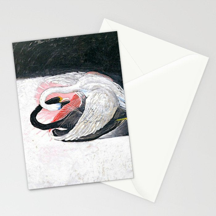 Hilma af klint the Swan No 05 Stationery Card Gallery Image 2