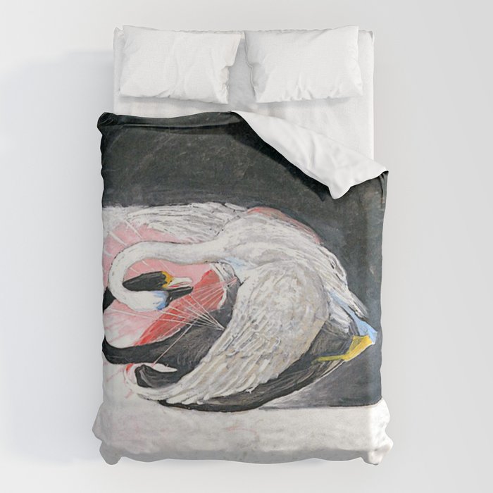 Hilma af klint the Swan No 05 Duvet Cover Gallery Image 6