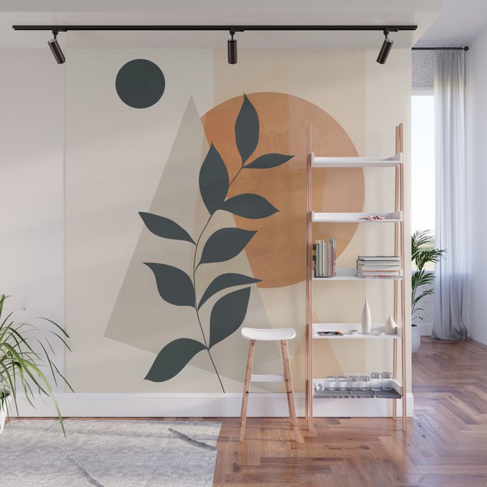 Abstract Art /Minimal Plant 16 Wall Mural Gallery Image 1