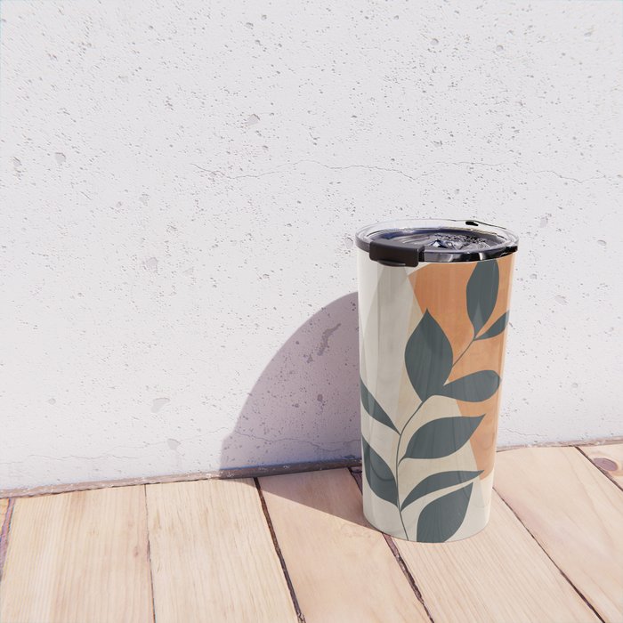 Abstract Art /Minimal Plant 16 Travel Mug Gallery Image 4