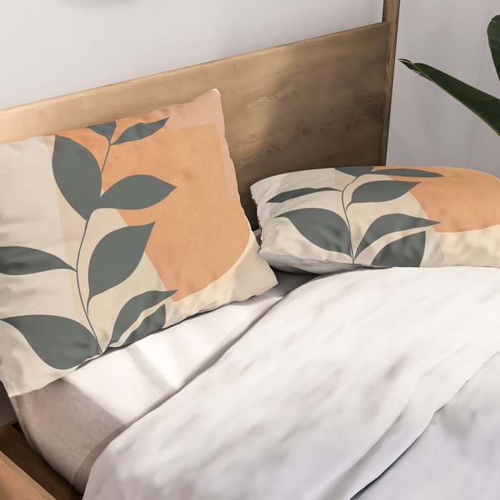 Abstract Art /Minimal Plant 16 Pillow Sham Gallery Image 2