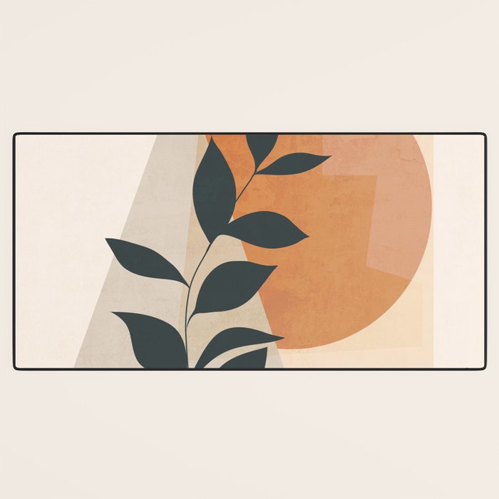 Abstract Art /Minimal Plant 16 Desk Mat Gallery Image 3