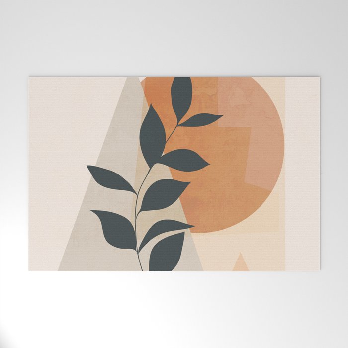 Abstract Art /Minimal Plant 16 Welcome Mat Gallery Image 1