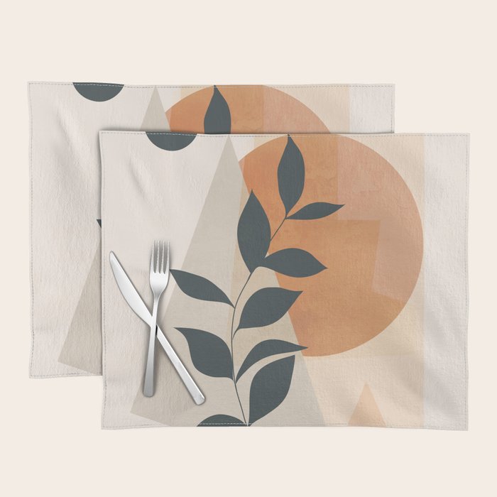Abstract Art /Minimal Plant 16 Placemat Gallery Image 1