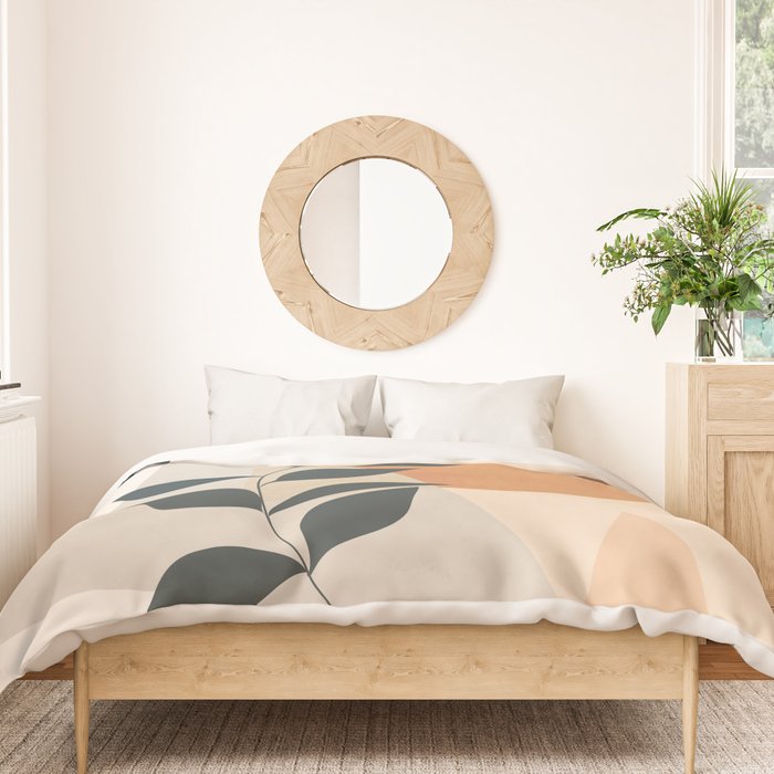 Abstract Art /Minimal Plant 16 Duvet Cover Gallery Image 3