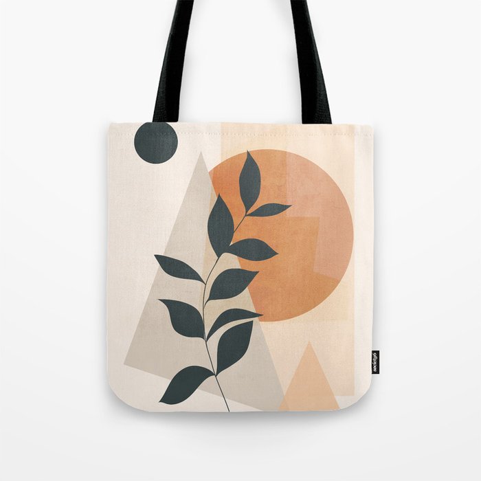 Abstract Art /Minimal Plant 16 Tote Bag Gallery Image 1
