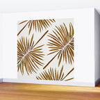 Tropical Fan Palm - Sepia Wall Mural Gallery Image 2