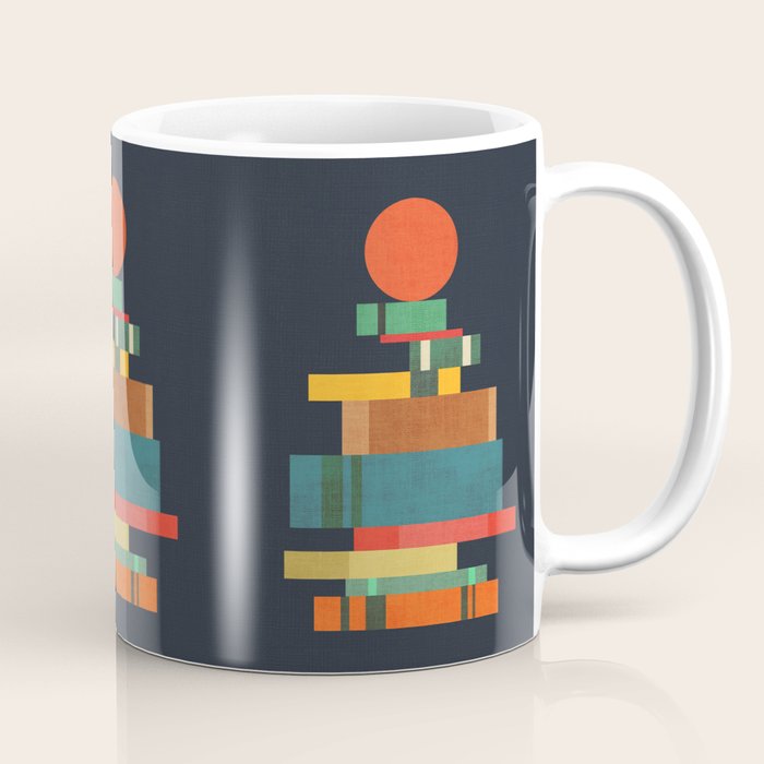 Book stack with a ball Coffee Mug Gallery Image 1