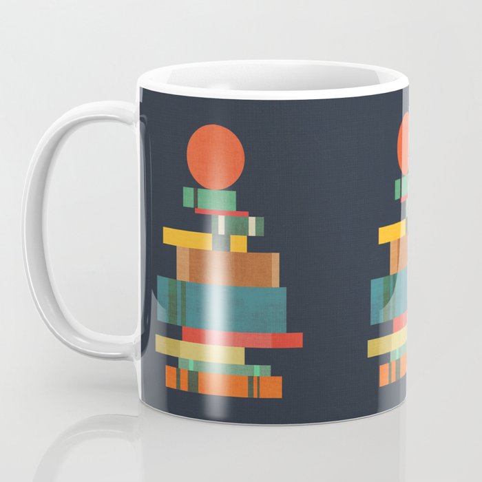 Book stack with a ball Coffee Mug Gallery Image 3