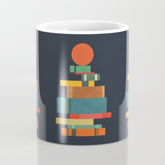 Book stack with a ball Coffee Mug Gallery Image 4