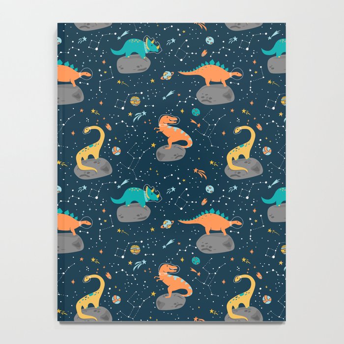 Dinosaurs Floating on an Asteroid Notebook Gallery Image 4