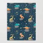Dinosaurs Floating on an Asteroid Notebook Gallery Image 4