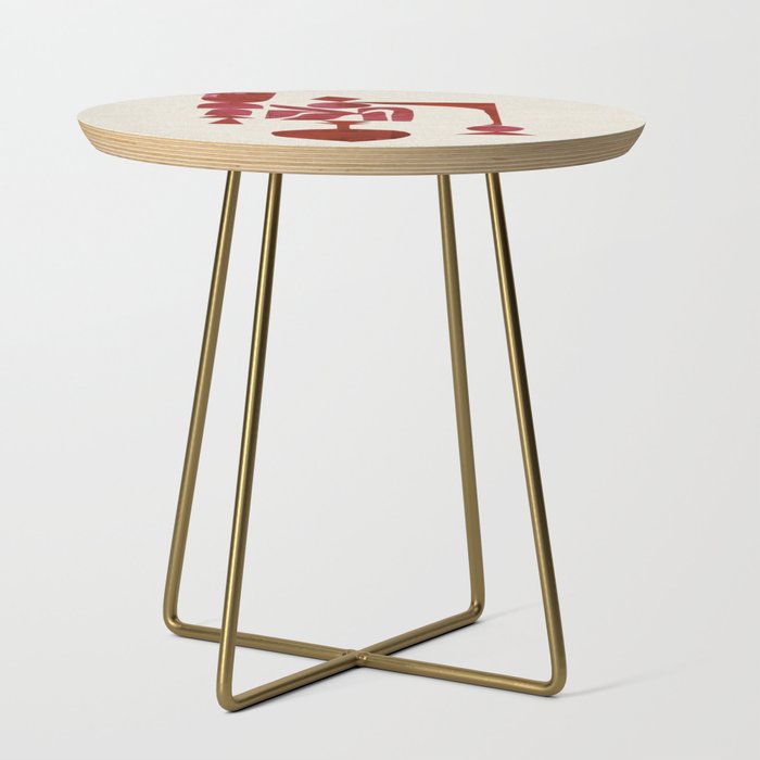 Crimson Fire Flower Side Table Gallery Image 1