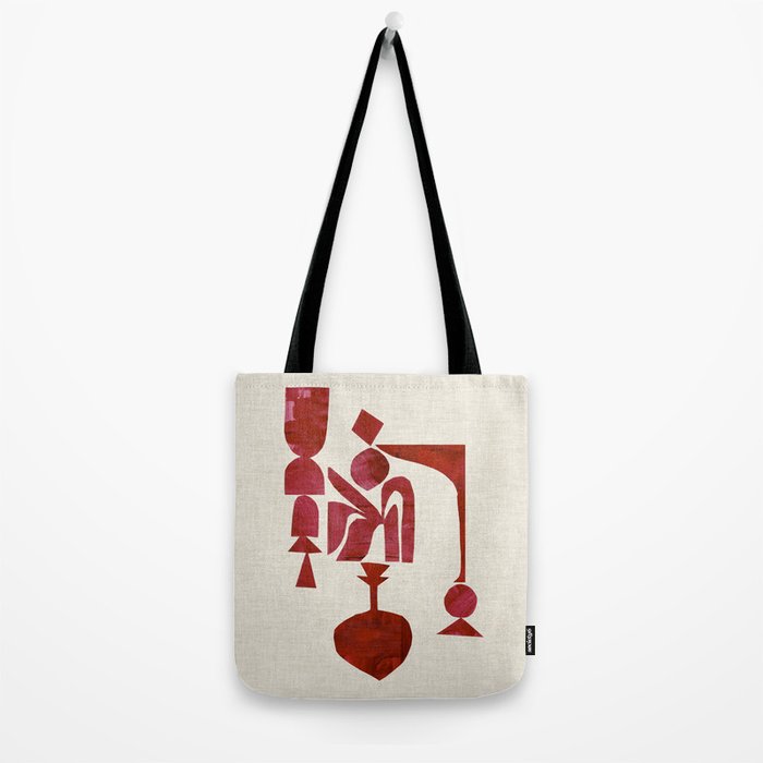 Crimson Fire Flower Tote Bag Gallery Image 2