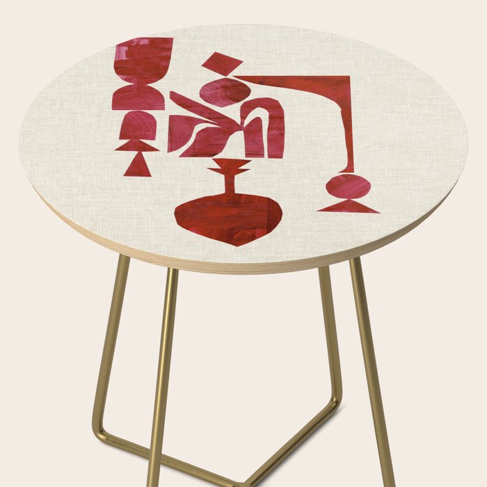 Crimson Fire Flower Side Table Gallery Image 2