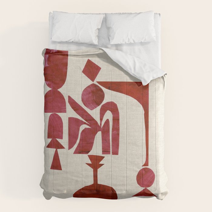 Crimson Fire Flower Comforter Gallery Image 1
