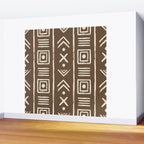 Tribal Coffee Liqueur Pattern Wall Mural Gallery Image 2