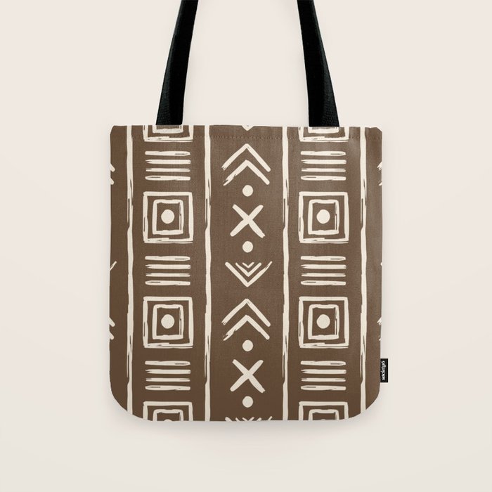 Tribal Coffee Liqueur Pattern Tote Bag Gallery Image 1