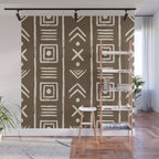 Tribal Coffee Liqueur Pattern Wall Mural Gallery Image 1