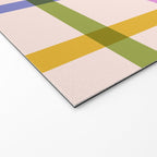 Mid Mod Rainbow Summer Gingham Check pattern Welcome Mat Gallery Image 2