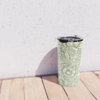 William Morris Wild Tulip Forest Green Floral Travel Mug Gallery Image 4