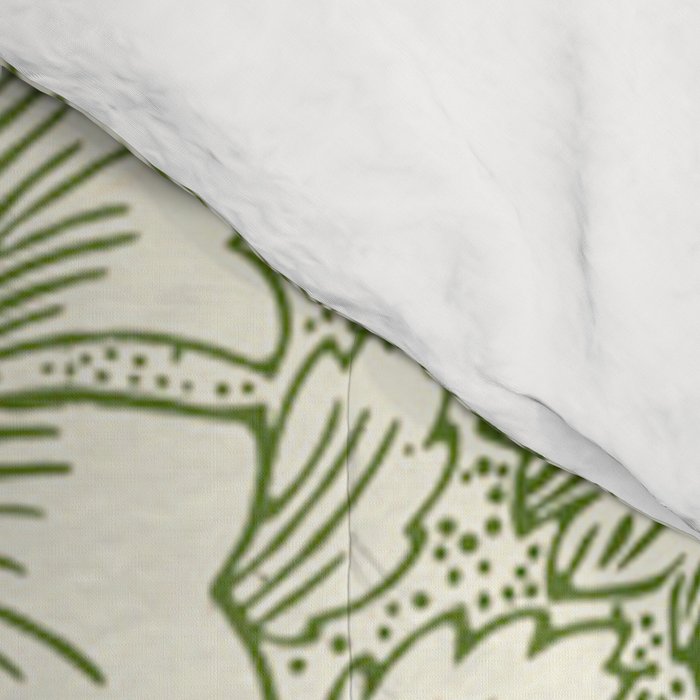 William Morris Wild Tulip Forest Green Floral Comforter Gallery Image 4