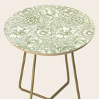 William Morris Wild Tulip Forest Green Floral Side Table Gallery Image 2