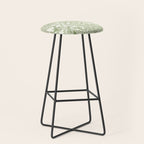 William Morris Wild Tulip Forest Green Floral Stool Gallery Image 1