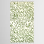 William Morris Wild Tulip Forest Green Floral Tablecloth Gallery Image 2