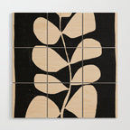 Abstract Minimal -Plant 3/2 Wood Wall Art Gallery Image 1