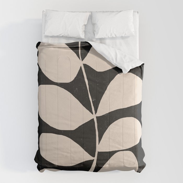 Abstract Minimal -Plant 3/2 Comforter Gallery Image 6