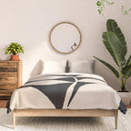 Abstract Minimal -Plant 3/2 Comforter Gallery Image 3