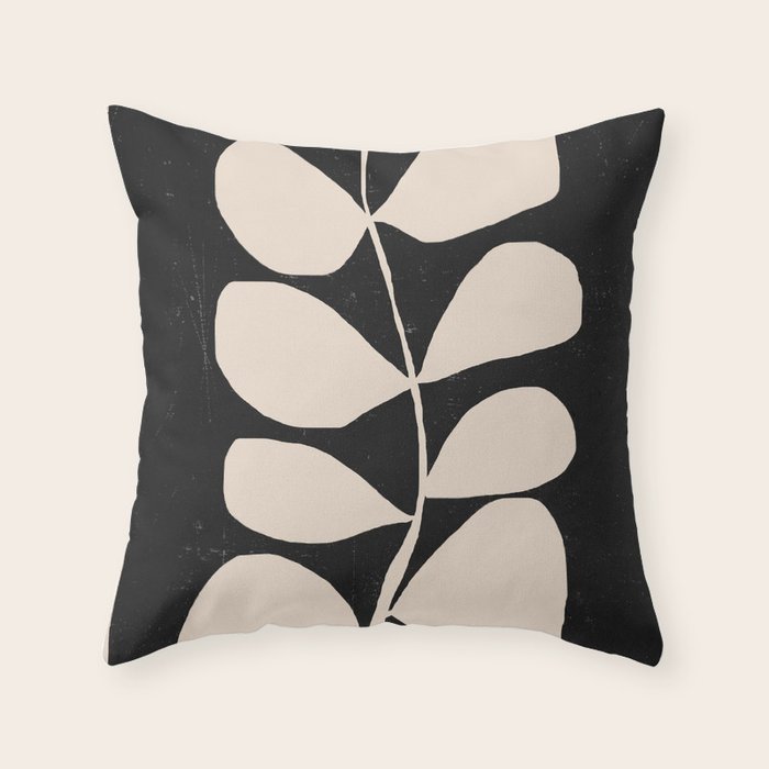 Abstract Minimal -Plant 3/2 Throw Pillow Gallery Image 6