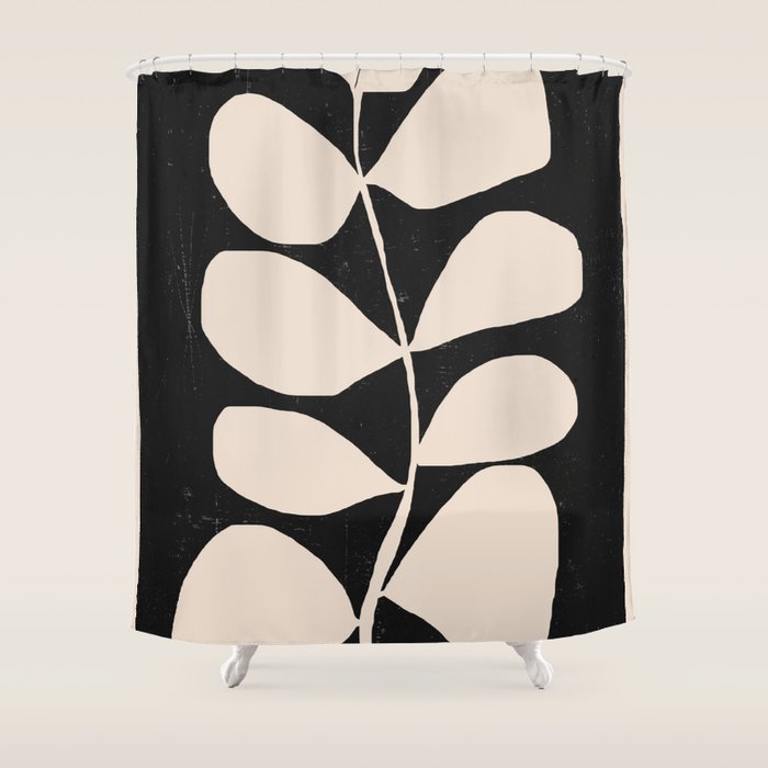 Abstract Minimal -Plant 3/2 Shower Curtain Gallery Image 1