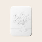 Field Wildflowers Line Bath Mat Gallery Image 1