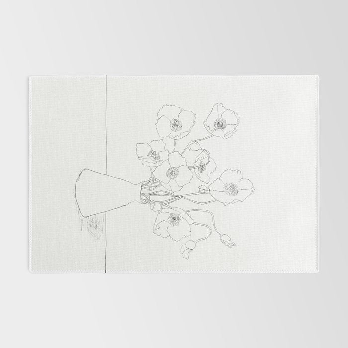 Field Wildflowers Line Rug Gallery Image 2