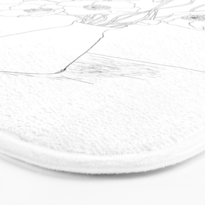 Field Wildflowers Line Bath Mat Gallery Image 3